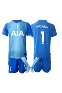 Tottenham Hotspur Guglielmo Vicario #1 Doelman Babytruitje Uit tenue Kind 2025-26 Korte Mouw (+ Korte broeken)